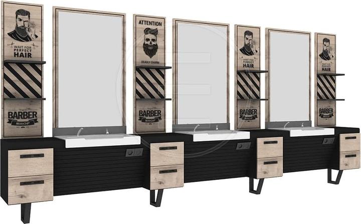 Alpeda Ceramix Barber Herren Bedienungsplätze