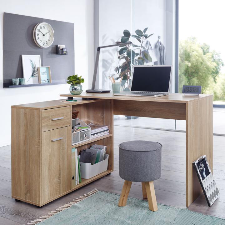 Image du produit Wohnling Bureau d'angle (120 x 107 x 75 cm)