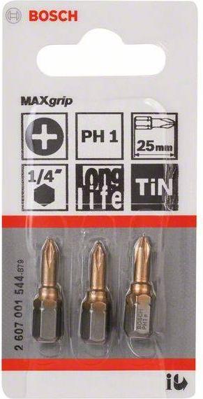Produktbild Bosch Professional Zubehör Kreuzschlitz-Bit PH 1 Accessor (Kreuz Phillips PH)