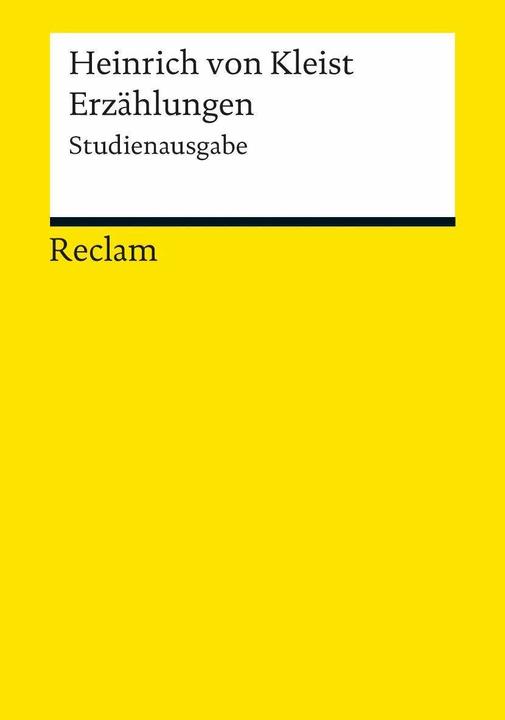 Produktbild Sämtliche Erzählungen (Deutsch, Heinrich von Kleist, 2011)