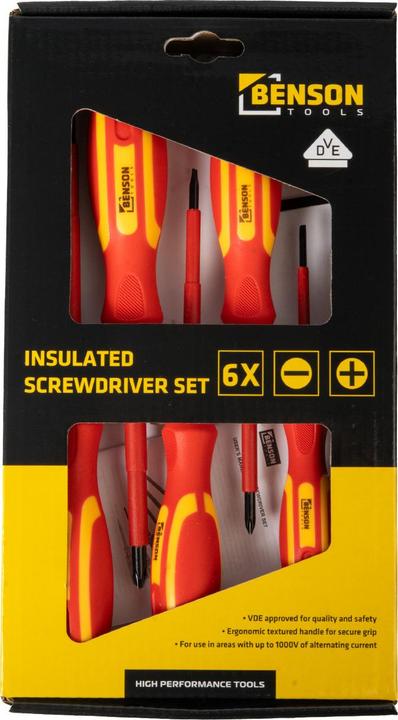 Actual product image Benson Screwdriver set 6 pcs VDE