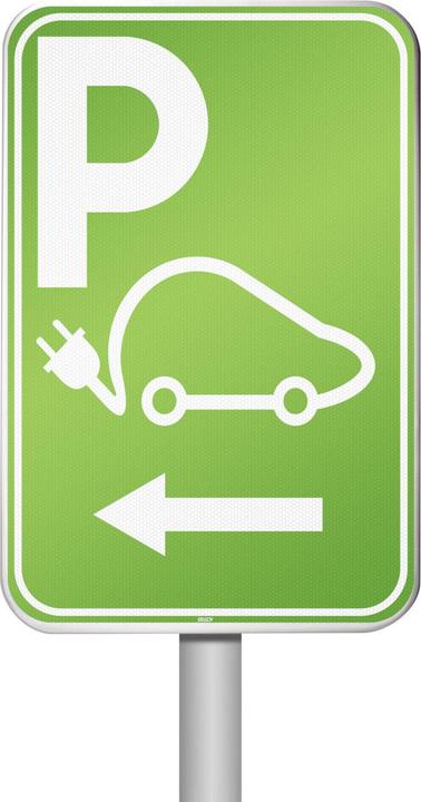 Productafbeelding Brady I/EVP10/RFLB/2.5MPL-400X600-1, Parkeerbord voor elektrische voertuigen - Parkeerplaats voor opladen