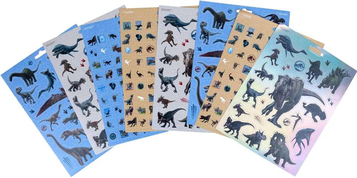 Actual product image Undercover Jurassic World stickers 17 sheets