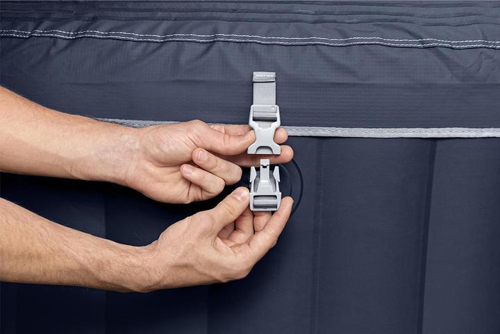 Produktbild Bestway LAY-Z-SPA Miami energieeffizienter aufbl asbarer Whirlpool mit AirJet 180 x 66 cm (4 Personen)