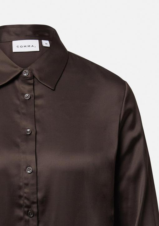 Produktbild Comma Bluse Satinierte Hemdbluse (44)