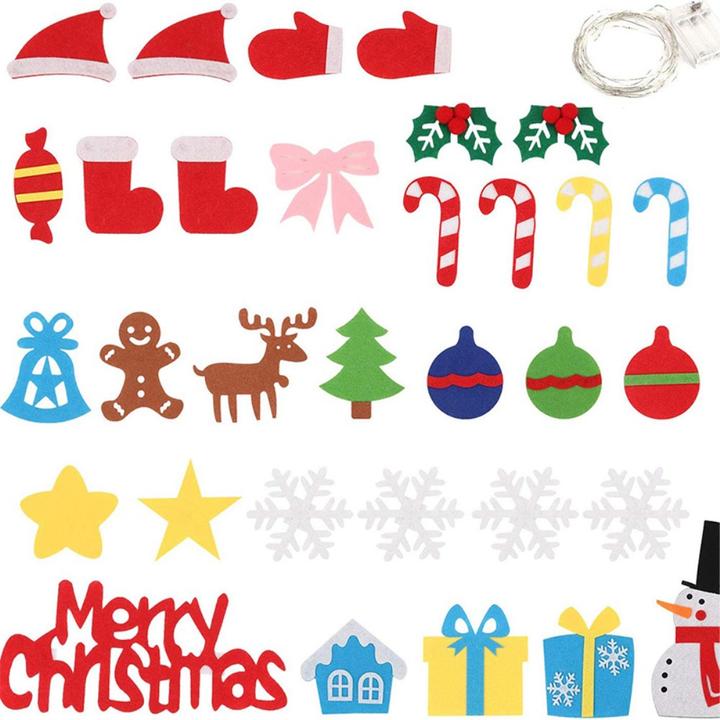 Image du produit I Am Creative Kinder Filz Weihnachtsbaum 98x70cm Set inkl. Deko Figuren 98x70cm