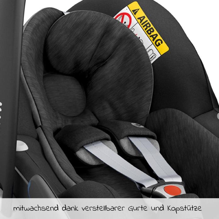 Image du produit Maxi-Cosi Reboarder 3in1 Coque bébé & Reboarder Set dès la naissance (Coque auto, Reboarder, Norme ECE R129/i-Size)