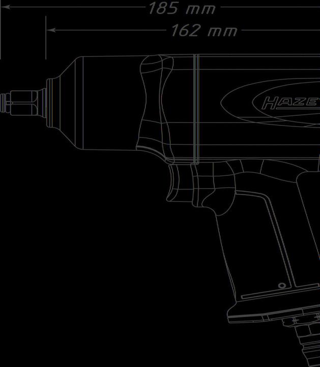 Produktbild HAZET Schlagschrauber 9012EL-SPC ∙ Lösemoment maximal: 1700 Nm ∙ Vierkant 12,5 mm (1/2 Zoll) ∙ Hoch…