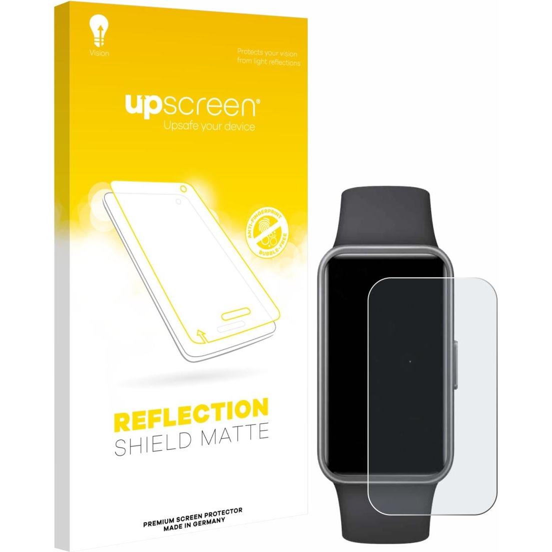 upscreen Schutzfolie Displayschutz Displayschutzfolie Folie Matt Entspiegelungsfolie, Smartwatch Schutzfolie, Grau