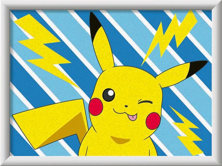 Actual product image Ravensburger CreArt - Painting by numbers - Cheeky Pikachu