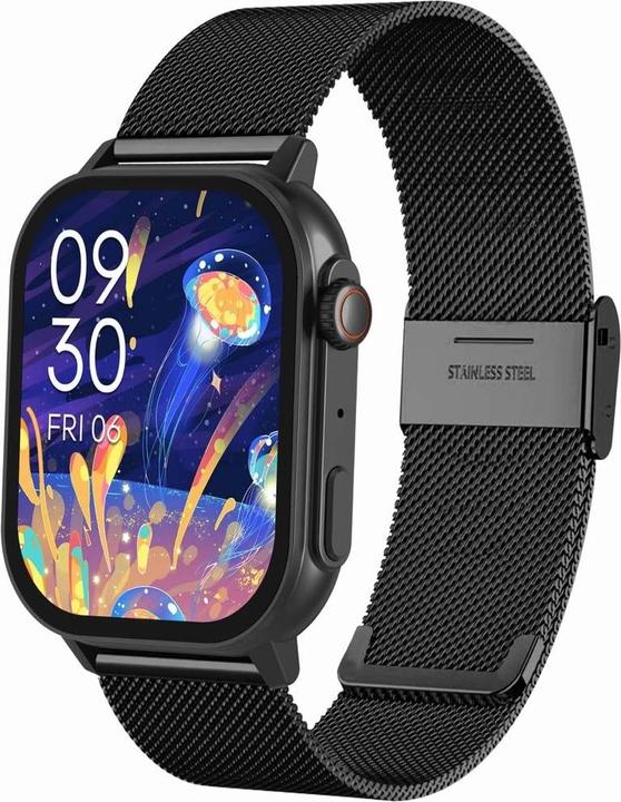 Image du produit Gravity GT15-12 Damen-Smartwatch, marineblaues Silikonarmband + schwarzes Armband (46 mm)