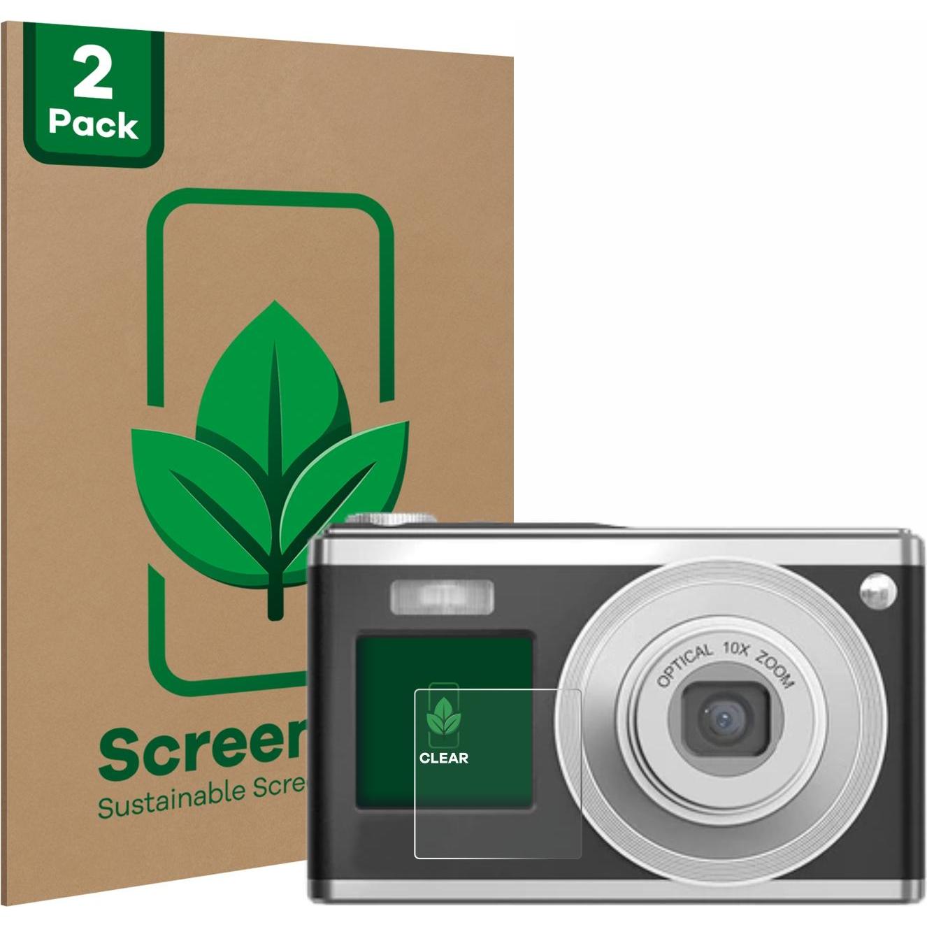 ScreenLeaf Schutzfolie nachhaltiger Displayschutz Displayschutzfolie Folie Klar Transparent (Displayschutz), Kameraschut...