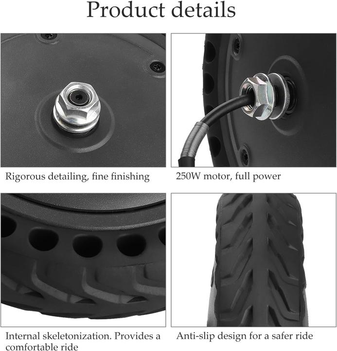 Actual product image Yungeln Motor mit Reifen für Scooter Xiaomi M365