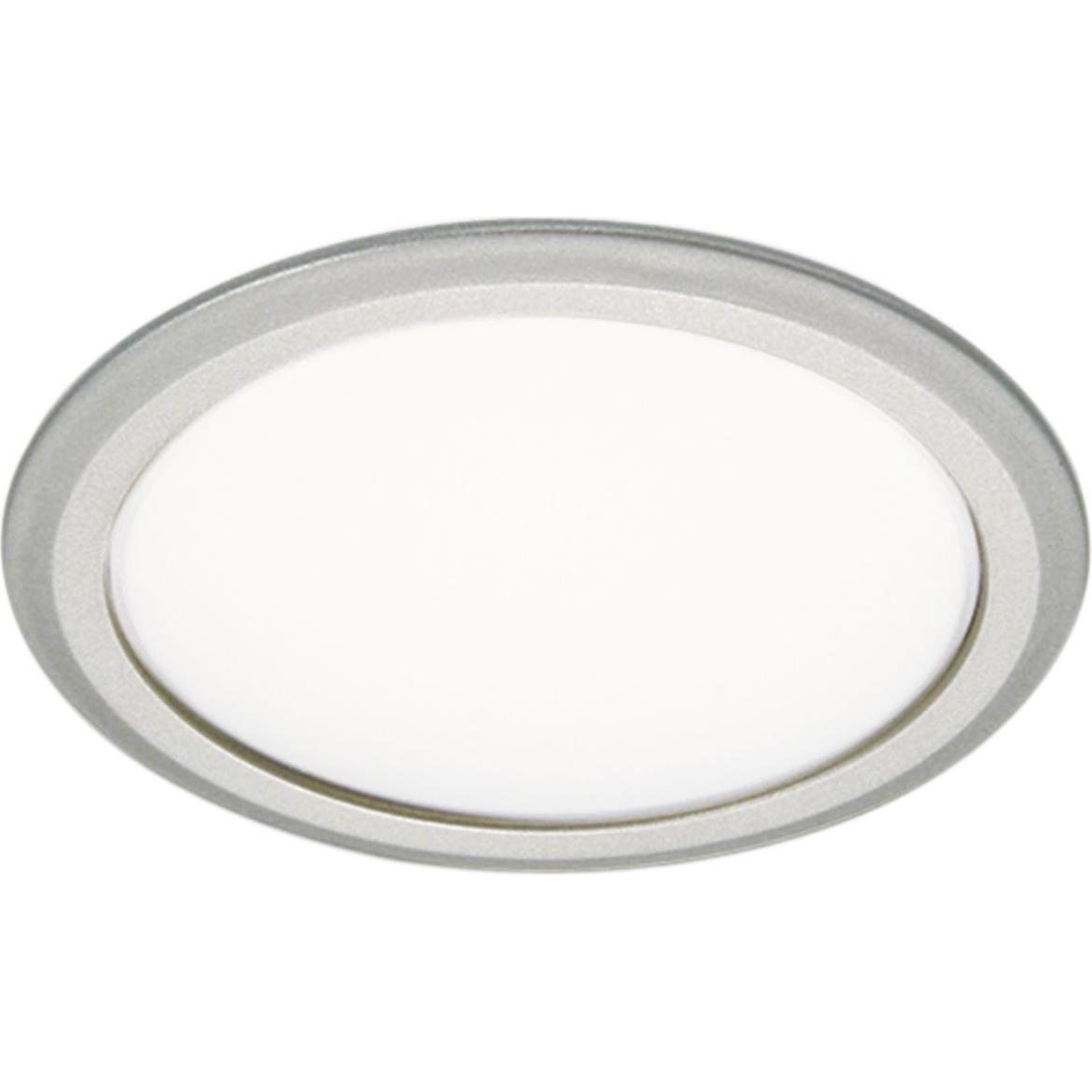 Elektra, Wandleuchte + Deckenleuchte, LED Einbauleuchte (Flächenlicht) Led-Spots ø 62 mm warmweiss silberfarbig (169 lm)