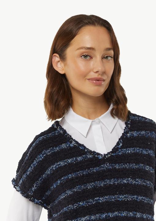 Produktbild Comma Strickpullunder Strickpullunder aus Effektgarn mit Fransen (40)