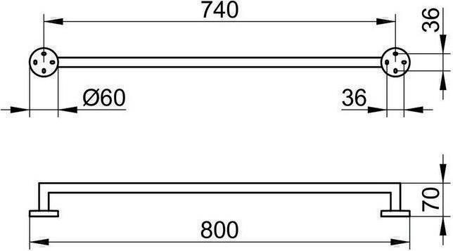 Produktbild Keuco Edition 90 Badetuchhalter