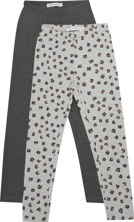 Produktbild Minymo Leggings 2er Set Greymelange Gr. 104 (104)
