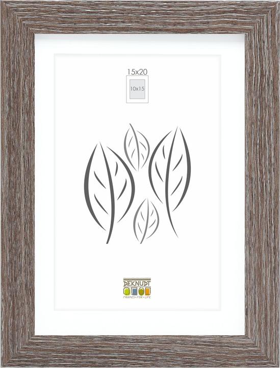 Actual product image Deknudt S66KH3 P1 15x20 wood oak with passe-partout (15 x 20 cm)