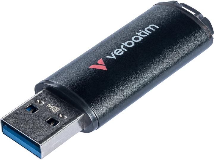 Image du produit Verbatim V200 Metal USB 3.2 64GB Aluminium, r/w 80/200MBs 30211 (64 Go, USB-A)