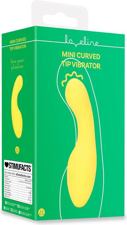 Produktbild Loveline Mini Curved Tip Vibrator - Flirty Banana