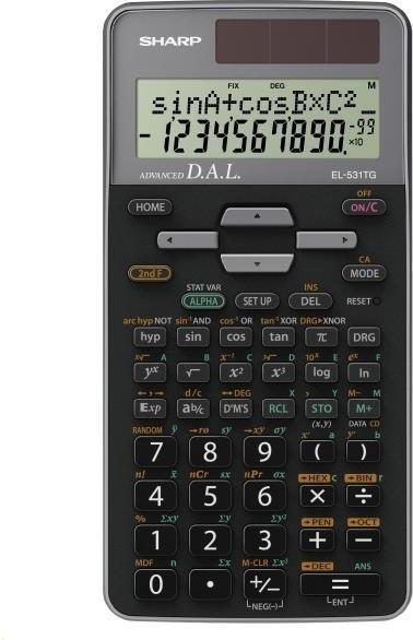Actual product image Sharp School calculator EL-531 TG-GY, colour: grey (Batteries)