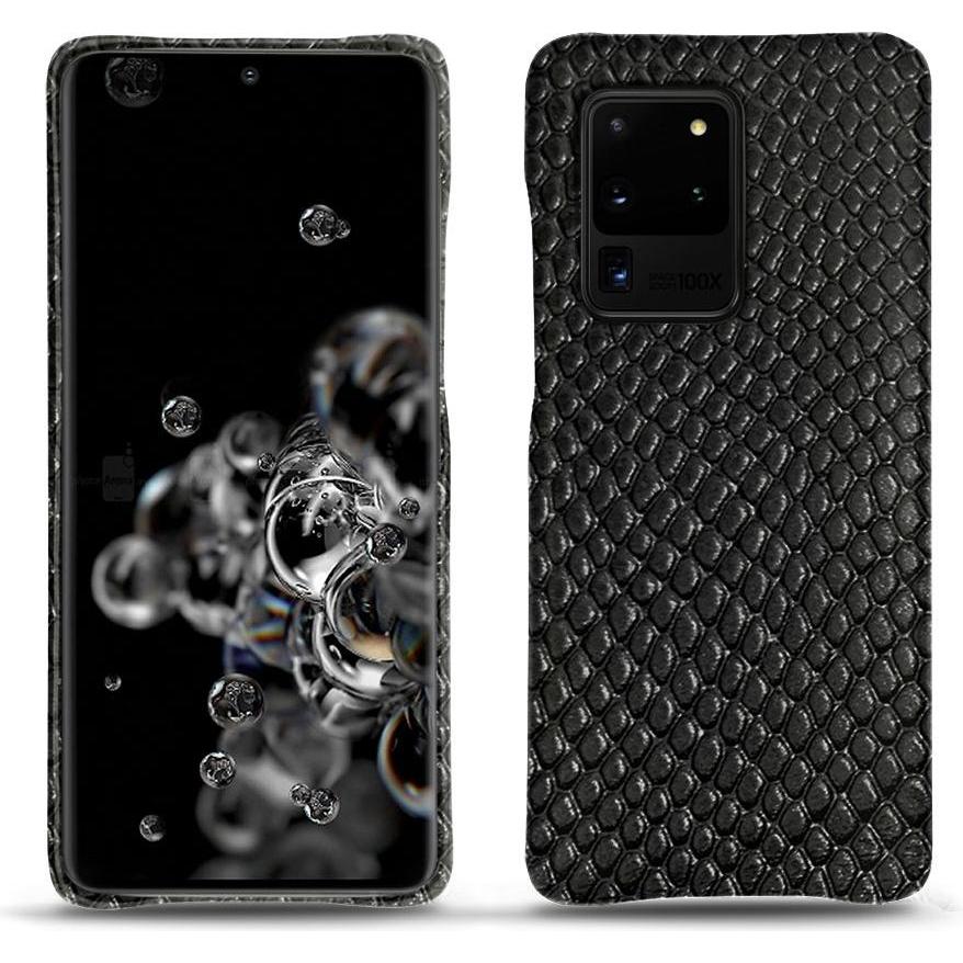 Noreve Lederschutzhülle (Samsung Galaxy S20 Ultra 5G), Smartphone Hülle, Schwarz