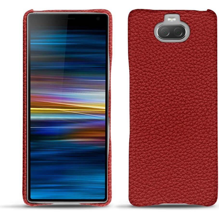 Noreve Lederschutzhülle (Sony Xperia 10), Smartphone Hülle, Rot