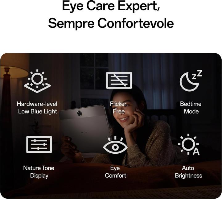 Productafbeelding OPPO Pad Neo 6/128GB WiFi-zary (Alleen WLAN, 10.40", 128 GB, Grijs)