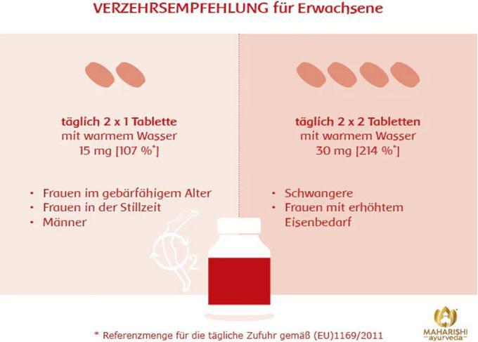Actual product image Maharishi Ayurveda Eisen Rasayana (60 Piece, Pills, 30 g)