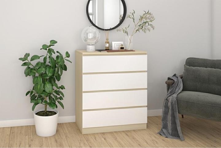 Image du produit Möbilia Commode haute brillancex94 blanc (80 x 39.50 x 93.50 cm)