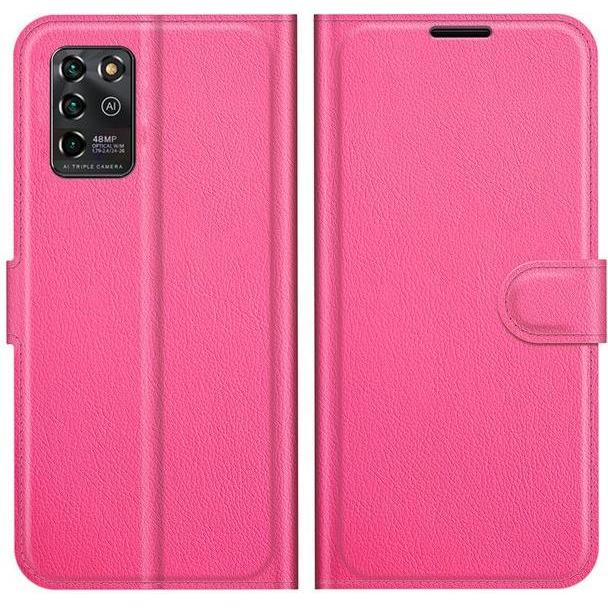 Thumbnail - MU Classic Litchi Leder Bookcover Series (ZTE Blade V30 Vita), Smartphone Hülle, Rosa