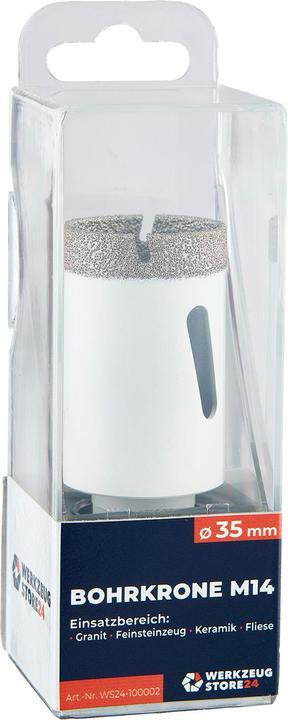 Produktbild Werkzeugstore24 M14 Diamantbohrkrone SuperDry Ø 35 mm (35 mm)