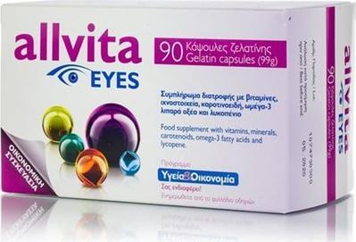 Actual product image Allvita Augen (90 pcs., Capsules, 624 ml)