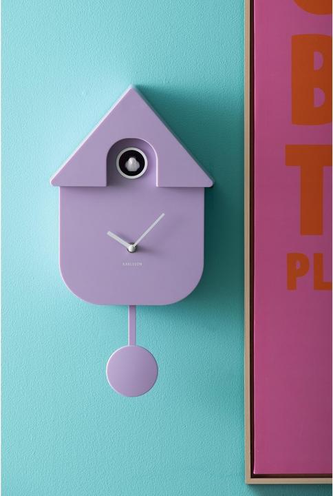 Produktbild Karlsson Wandklok Modern Cuckoo - Zachtpaars - 8.5x21.5x41cm - Wandklok Scandinavisch
