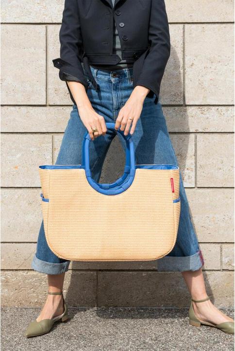 Image du produit reisenthel Einkaufskorb loopshopper L Frame Raffia Blue