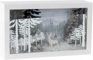 Immagine prodotto IKO Cornice con motivo invernale e luce h = 15 cm b =
