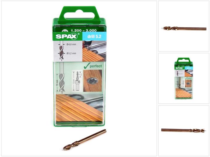 Produktbild Spax Bohrer 5,2 mm Ve5ück Anwendung Holz Auf (5.2 mm)