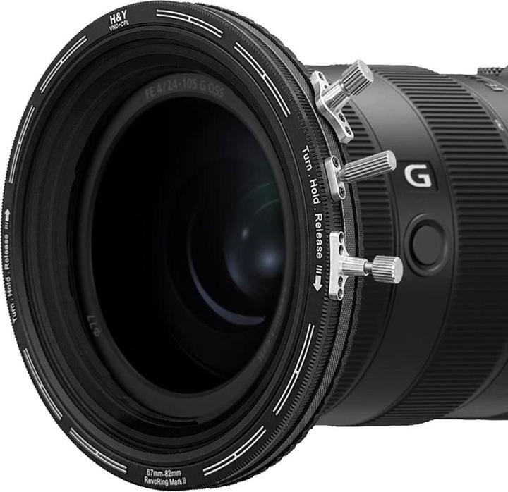 Actual product image H&Y REVORING ND3-1000+CPL Filter MkII 82-95mm (95 mm, Neutral density filter)