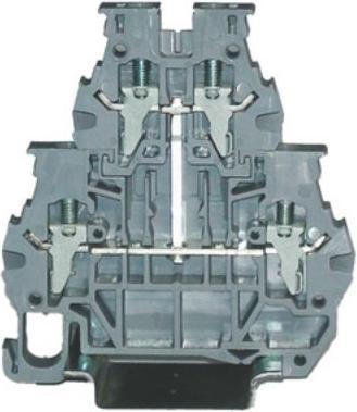Produktbild RS PRO Reihenklemme Doppelstock Grau, 4mm², 1 kV /