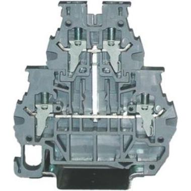 Rs Pro Reihenklemme Doppelstock Grau, 4mm², 1 kV /, Elektronikzubehör + Gehäuse, Grau