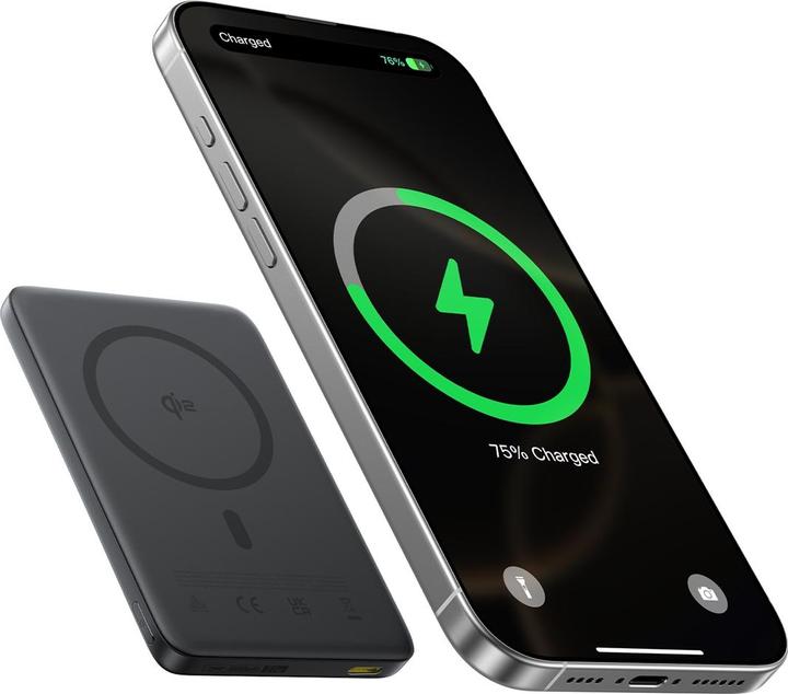 Actual product image Baseus PicoGo AM41 Ultra-Slim Qi2 Power Bank 10000mAh 27W (10000 mAh, 27 W)