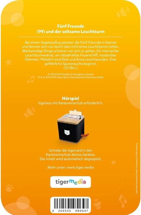 Produktbild Tigermedia Tigercard Fünf Freunde und der seltsame Leuchtturm (Deutsch)