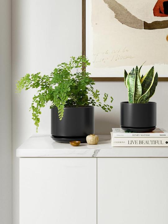 Produktbild Le Tauci Keramik Blumentopf-Set mit Untersetzer