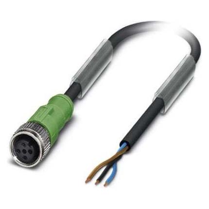 Phoenix Contact 1400505 Sensor-/Aktuatorkabel 5 m Schwarz, Elektronikkabel + Stecker, Schwarz