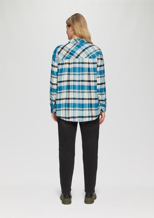 Immagine prodotto S.Oliver Bluse Karierte Hemdbluse aus Viskosemix im Relaxed Fit (46)