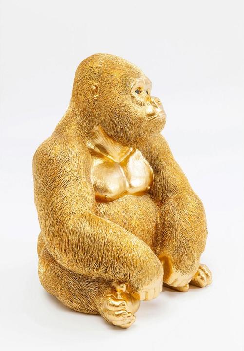 Produktbild Kare Design Deko Figur Monkey Gorilla Side Medium Gold