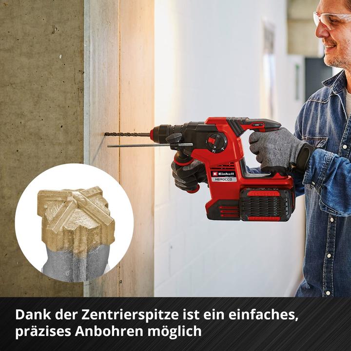 Actual product image Einhell SDS-Plus drill bit set 265515, 6-14 mm, 210 mm, 7-piece (10, 12, 14 mm, 2 x 8, 2 x 6)