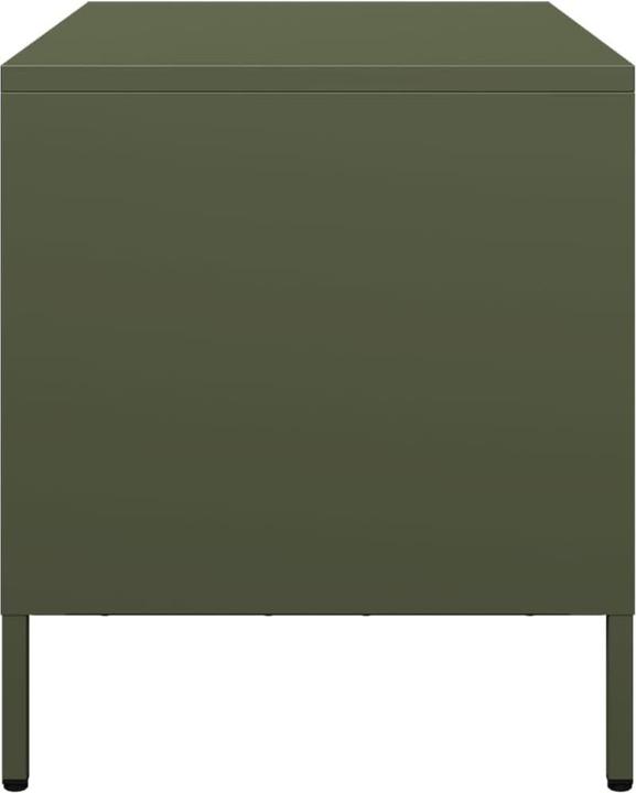 Produktbild vidaXL TV Schrank Fernsehtisch Fernsehschrank Lowboard TV Möbel Olivgrün Stahl