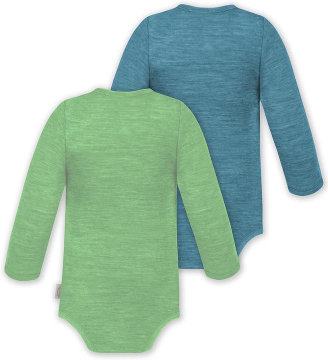 Produktbild Normani 2er Pack Baby Merino Body Langarm „Auckland" - 9373 (80)