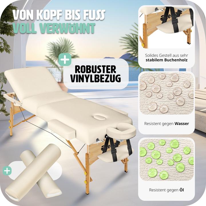 Actual product image tectake 3 Zonen Massageliege-Set
